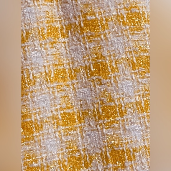 NBD Women’s Size Medium Bergette Mini Dress In Yellow & White • Double Breasted - Picture 11 of 16